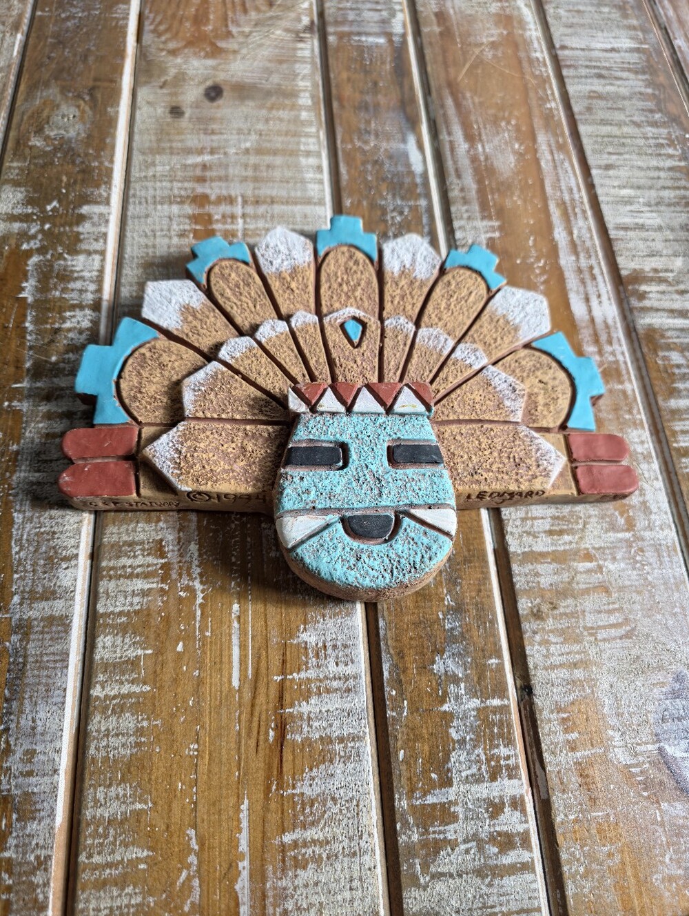 Vintage Hopi Sunface Kachina Wall Art  Southwestern. Southwest. Aztex